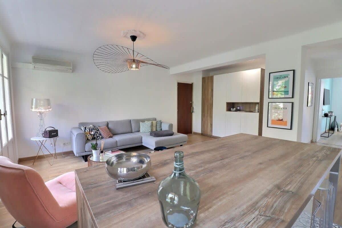 Charmant T2 Avec Balcon - Parking, Ac, Wifi Аячо Екстериор снимка